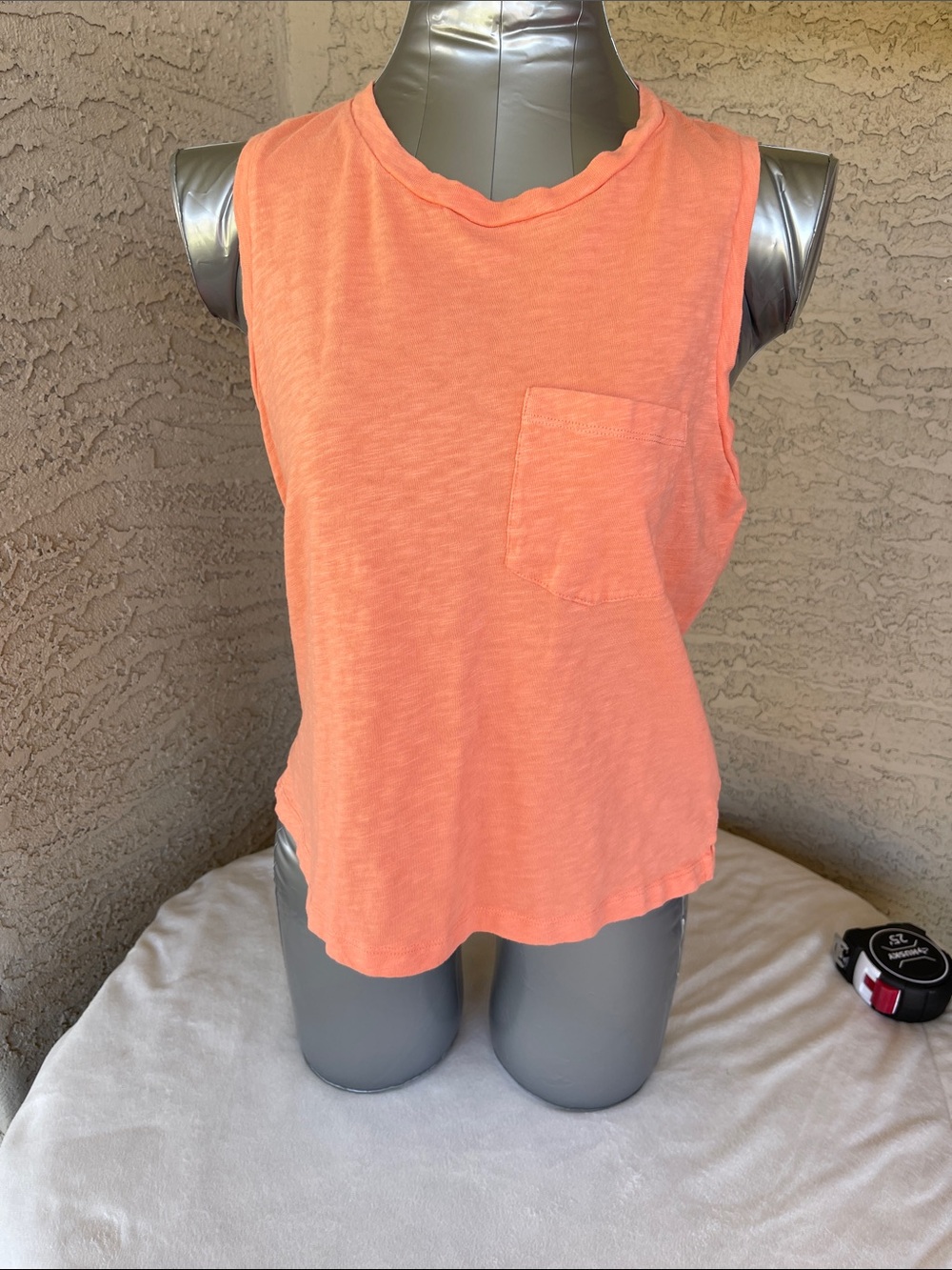 J. Crew Factory Coral Orange Tank Top 100% cotton